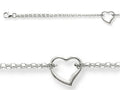 Finejewelers 10 Inches 1 Hearts Ankle Bracelet