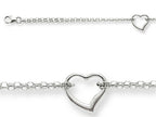 Finejewelers 10 Inches 1 Hearts Ankle Bracelet