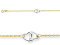 Finejewelers 10 Inches 3 Double Hearts Adjustable Ankle Bracelet