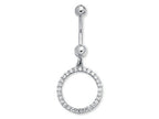 Finejewelers CZ Circle Belly Ring