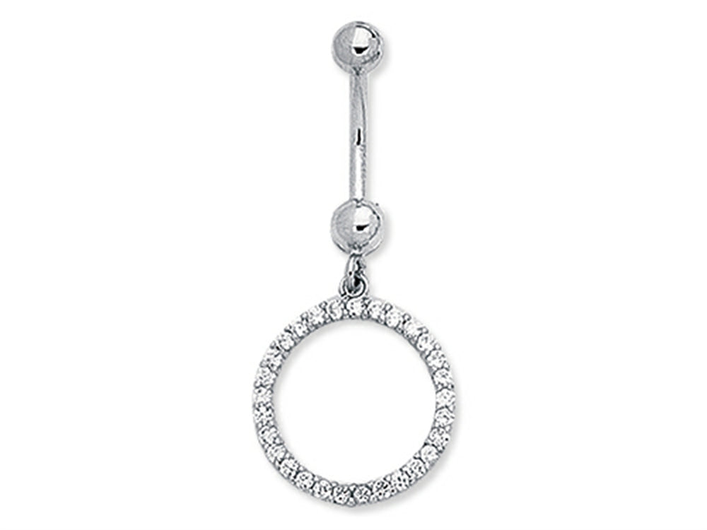 Finejewelers CZ Circle Belly Ring