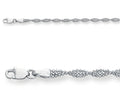 Finejewelers 14kt White Gold 10 Inch Ankle Bracelet for Women