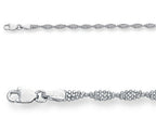 Finejewelers 14kt White Gold 10 Inch Ankle Bracelet for Women