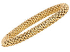 Finejewelers Sterling Silver 7.25 Inch Yellow Finish Stretchy Bracelet