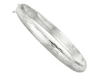 Finejewelers Sterling Silver 7.5 Inch Bangle with Safety Chain