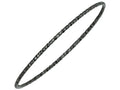 Finejewelers Sterling Silver 1.5mm Black Rhodium Plating Texturized Bright Cut Slip on Bangle