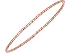 Finejewelers Sterling Silver 1.5mm Pink Plated Texturized Bright Cut Slip on Bangle