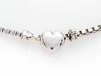 Finejewelers Sterling Silver 10 Inches 5 Hearts Ankle Bracelet