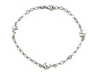 Finejewelers Sterling Silver 10 Inches 3 Dolphins Adjustable Ankle Bracelet