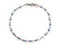 Finejewelers 10 Inches Ankle Bracelet with Simulated Pearls