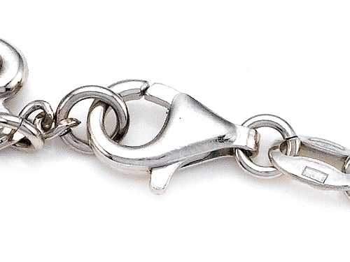 Finejewelers Sterling Silver 10 Inches 8 Keys Ankle Bracelet