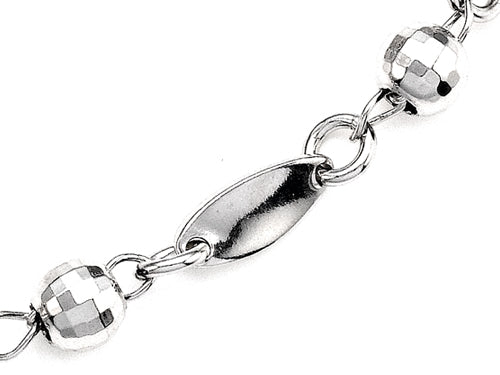 Finejewelers 10 Inches Bead Adjustable Ankle Bracelet