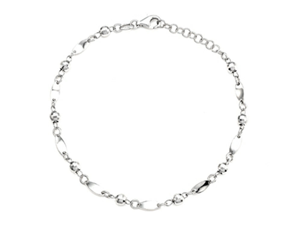Finejewelers 10 Inches Bead Adjustable Ankle Bracelet