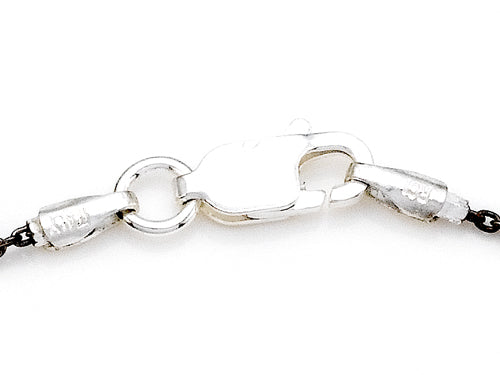 Finejewelers 10 Inches Ankle Bracelet with Black Rhodium