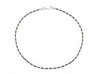 Finejewelers 10 Inches Ankle Bracelet with Black Rhodium