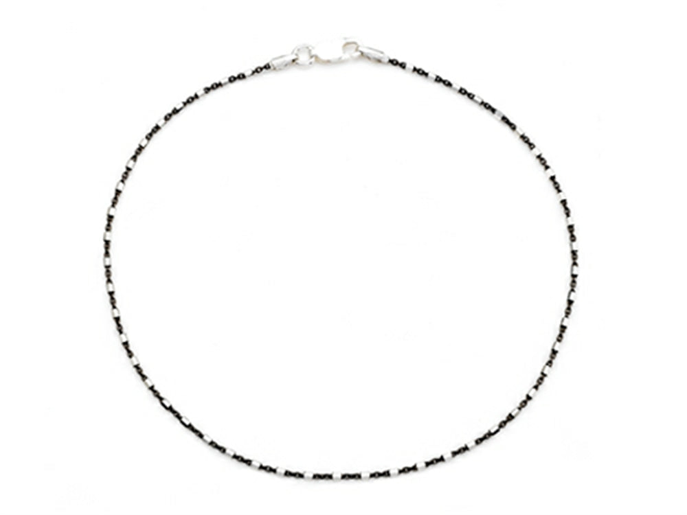 Finejewelers 10 Inches Ankle Bracelet with Black Rhodium
