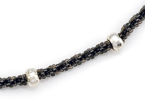 Finejewelers Sterling Silver with Black Rhodium 10 Inches Ankle Bracelet
