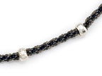 Finejewelers Sterling Silver with Black Rhodium 10 Inches Ankle Bracelet