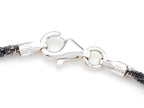 Finejewelers Sterling Silver with Black Rhodium 10 Inches Ankle Bracelet
