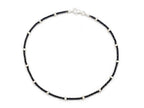 Finejewelers Sterling Silver with Black Rhodium 10 Inches Ankle Bracelet