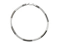 Finejewelers 10 Inches Flat Snake Ankle Bracelet with Black Rhodium