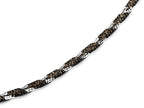 Finejewelers Sterling Silver with Black Rhodium 10 Inches Snake Chain Ankle Bracelet