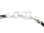 Finejewelers Sterling Silver with Black Rhodium 10 Inches Snake Chain Ankle Bracelet