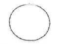 Finejewelers 10 Inches Bead Ankle Bracelet with Black Rhodium