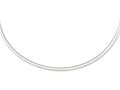 Finejewelers 14k Yellow and White Gold 16 Inch 10.70 Grams Reversible 3mm Omega Necklace Box Catch