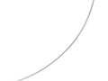 Finejewelers 14k White Gold 18 Inch Bright Cut Round Omega Necklace Screw off Lock and Pear Shape Clasp