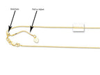 Finejewelers 14K Yellow Gold 22 Inch bright-cut Adjustable Box Chain Necklace Lobster Clasp and Small Heart Charm