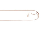 Finejewelers 14K Rose Gold 22 Inch Adjustable Cable Chain Necklace Lobster Clasp Small Heart Charm