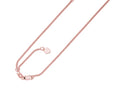 Finejewelers 14K Rose Gold 22 Inch Adjustable Popcorn Chain Necklace Lobster Clasp Small Heart Charm