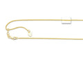 Finejewelers 14K Yellow Gold 22 Inch Adjustable Round Wheat Chain Necklace Lobster Clasp Small Heart