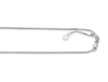 Finejewelers 14k White Gold 22 Inch bright Adjustable Box Chain Necklace Lobster Clasp Small Heart Charm
