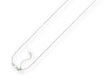 Finejewelers 14k White Gold 22 Inch bright Adjustable Cable Chain Necklace Lobster Clasp Heart Charm