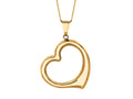 Finejewelers 14K Yellow Gold Open Heart Pendant Necklace on a 18 Inch Chain