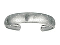 Finejewelers Rhodium Plated 1.5 Inch Textured Stardust Bright Cut Cuff Bangle