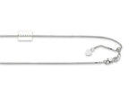 Finejewelers Rhodium Plated 22 Inch bright-cut Adjustable Box Chain Necklace Lobster Clasp Heart Charm