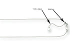 Finejewelers Rhodium Plated 22 Inch bright-cut Adjustable Cable Chain Necklace Lobster Clasp Heart Charm