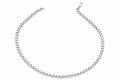Finejewelers Rhodium Plated 7.5 Inch Round Bead Bracelet with Lobster Clasp