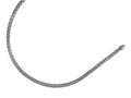 Finejewelers Rhodium Plated 18 Inch Round Mesh Necklace with Lobster Clasp