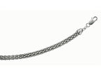Finejewelers Rhodium Plated 7.5 Inch Round Popcorn like Bracelet with Lobster Clasp