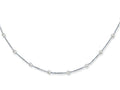 Finejewelers 14K White Gold 10 Inch CZ's by the Yard Anklet with Lobster Clasp
