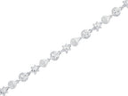 Finejewelers 925 Sterling Silver 7.25 Inch Starfish, Shell, and Flat Round Link Sea Life Bracelet Lobster