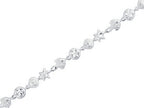 Finejewelers 925 Sterling Silver  7.25 Inch Starfish, Shell Flat Round Link Sea Life Bracelet Lobster
