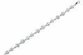 Finejewelers 925 Sterling Silver  7.25 Inch Starfish, Shell Flat Round Link Sea Life Bracelet Lobster