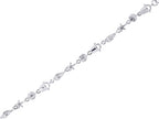 Finejewelers 925 Sterling Silver bright-cut 7.25 Inch Starfish, Bucket Shell, and Slipper Link Sea Life Bracelet Lo