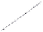 Finejewelers 925 Sterling Silver bright-cut 7.25 Inch Starfish, Bucket Shell, and Slipper Link Sea Life Bracelet Lo