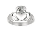 Finejewelers 925 Sterling Silver Polished Claddagh Hands Holding Heart Crown Ring